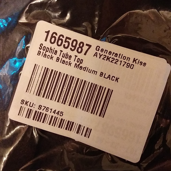 Dolls Kill Black Satin Boned Tube Top With Large Boob Keyhole & Crown Charm (M) - Picture 16 of 16